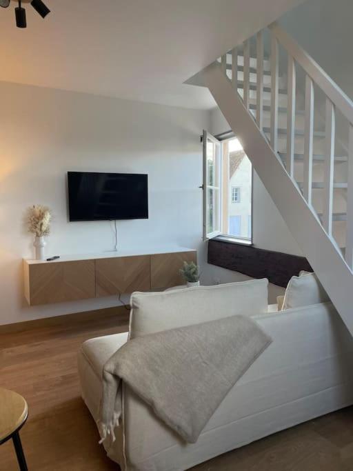 Апартаменты Duplex Bord De L'Eure - Parking Inclus - Jolie Vue Sur La Cathedrale Шартр Экстерьер фото
